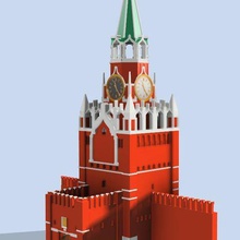 kremlin spasskaya tower red square tool 3d printing 3d print model - Mito3D