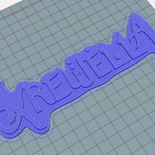 krewella logotipo art Arte en 2d tomorrowland la música electro 3d print model - Mito3D