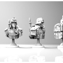 krieg busto 2000 seguidor de recompensa a arte modelos warhammer wargaming tampo mesa space marine escultura scifi miniatura lasgun imperial guarda alemão gasmask figura dkok 40k 3d print model - Mito3D