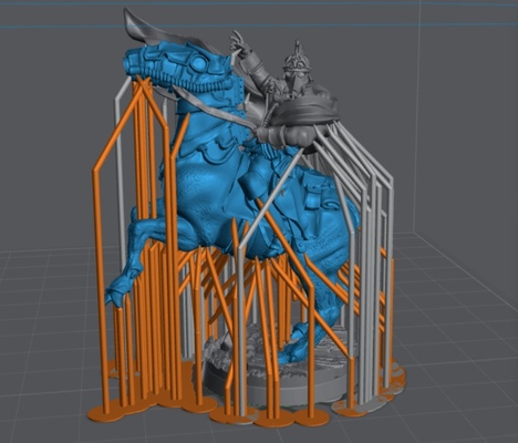 krieg of death pose napoleon bonaparte game warhamer 40 on horseback 3d print model - Mito3D