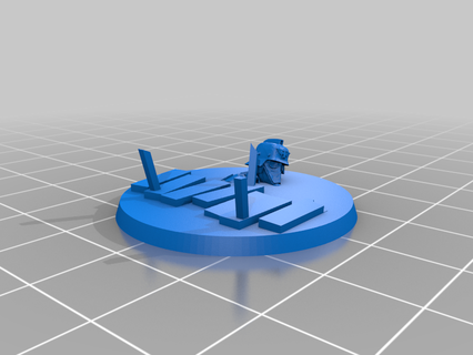 krieg temático 32mm base 40k muerte korps miniatura juego guerra martillo 3d impresión 3d print model - Mito3D