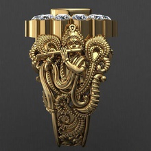 krishanaji antique gents men ring jewelry krishana ji - stl file has been fixed ready print checked magics software no any bugs during printing if you need make small changes model i'll do extra charge have questions happy answer them like review product 3d print model - Mito3D