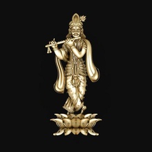 krishna Kunst gopal Statue god kanha statue indian rakhal govinda 3d print model - Mito3D