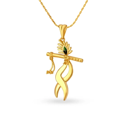 krishna pendant 3d model jewelry hare krsna boy hindu god indian 3d print model - Mito3D
