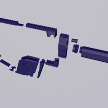 kriss vector mod nerf jogo brinquedo sub rifle 3d print model - Mito3D