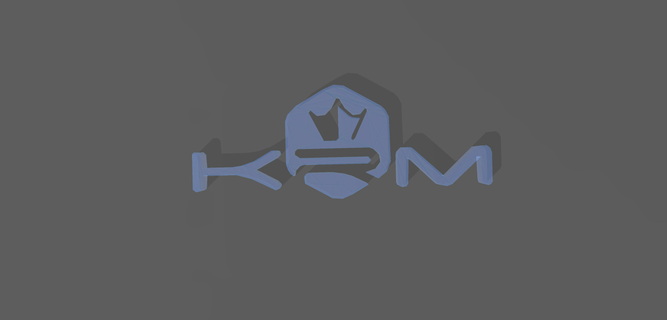 krm logo motociclo accensione copertina guaina am6 3d print model - Mito3D