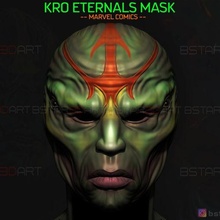 kro eternals mask - villain deviants helmet marvel comics 3d print model art helme movie 2021 thena crown cosplay ajak toys 3d print model - Mito3D