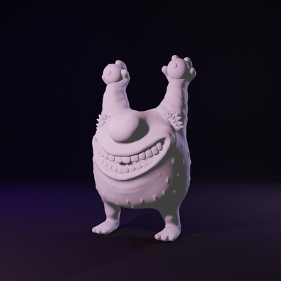 krumm arte nickelodeon 3d print model - Mito3D