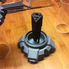kryptonian storage tube man steel command key of props 3d print model - Mito3D