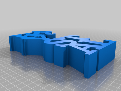 krystal variable palabra escultura personalizado esculturas 3d print model - Mito3D