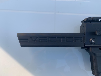 criticar kriss vector silenciador tonto airsoft aire suave 3d print model - Mito3D