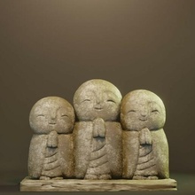 ksitigarbha Japão cura enfeites budismo peso papel escultura estátua_de_buddha 3d print model - Mito3D