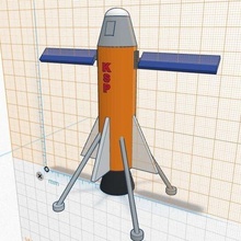 ksp esque Rakete 3d print model - Mito3D