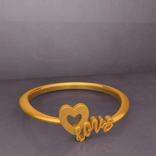 ktfrd01 cuore l'amore e fantasia disegno dell'anello della stampa 3d gioielli Stampato in anello d'argento design3d ktkaraj stl 3dprinting modello cad Modello di nozze amore 3d print model - Mito3D
