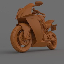 ktm 1190 rc8 2011-2015 moto prête à imprimer art de australien la motogp course vélo sport fichier stl Modèle 3d Impression rapide véhicule superbike le jeu passe-temps miniature collection l'échelle vitesse bady 3d print model - Mito3D