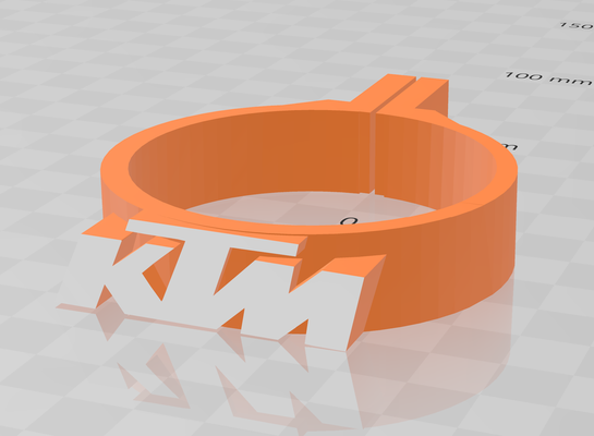 ktm adicional luz suporte supermoto enduro lc4 luzes universal partes moto 3d print model - Mito3D