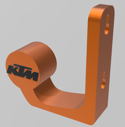 ktm casque mur support soutien 3d print model - Mito3D