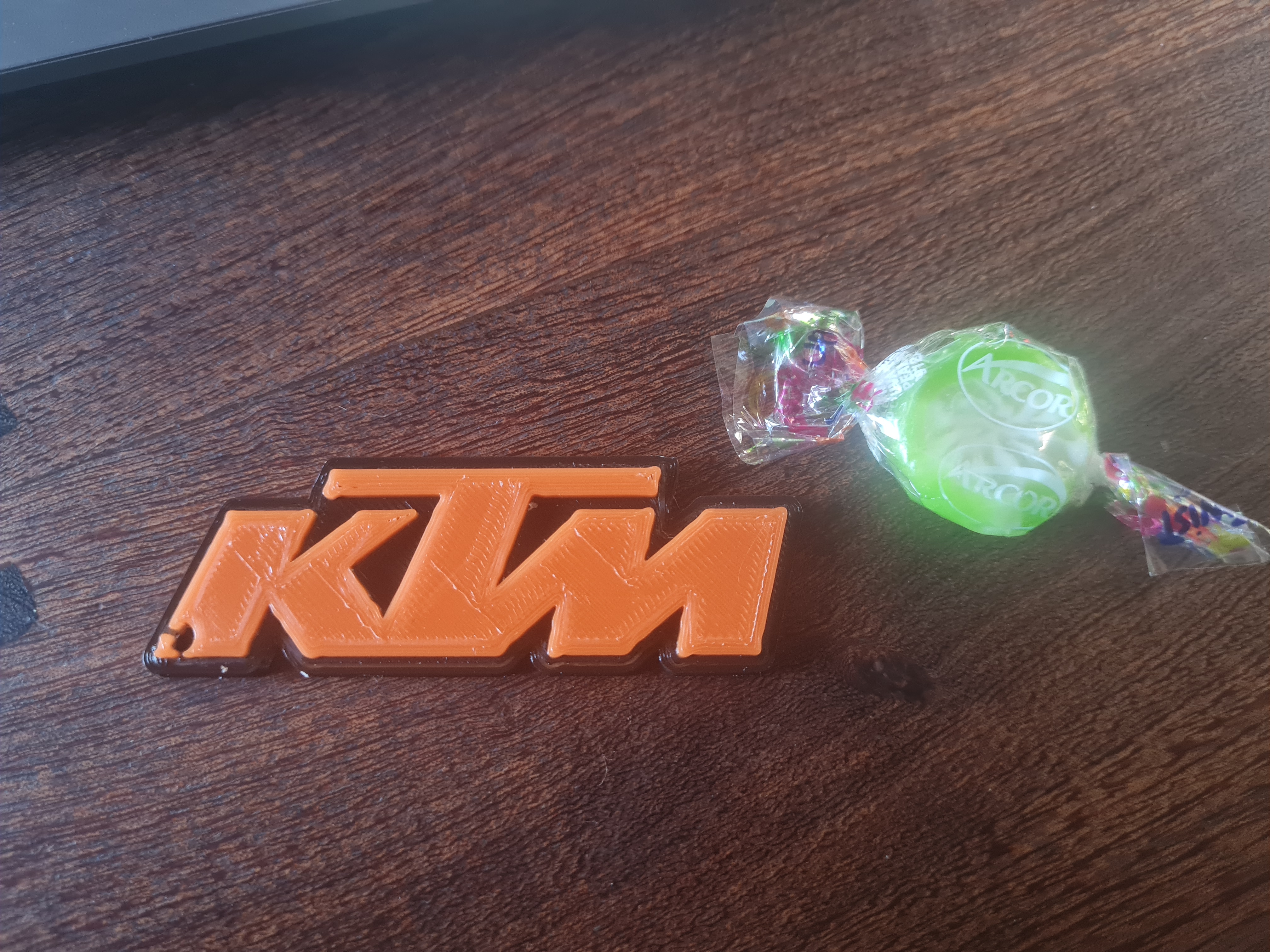 ktm anahtar yüzük anahtarlık siyah Portakal motosikletler motorlar anahtarlar 3D print model - Mito3D
