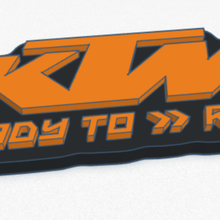 ktm key ring fobs 3d print model - Mito3D