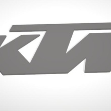 ktm logo vari motore motocross il design art portachiavi 3d print model - Mito3D