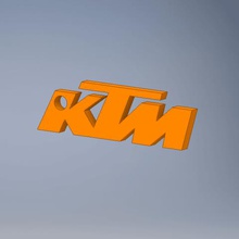ktm motorcycle key holder gadget ring bike motocross 3d print model - Mito3D