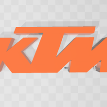 ktm corrida logotipo 3d print model - Mito3D