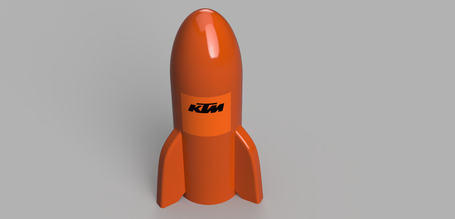 ktm foguete válvula boné mtb 3d print model - Mito3D