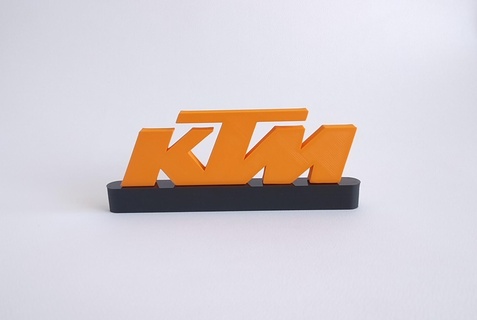 ktm placa corrida motocross enduro 3d print model - Mito3D