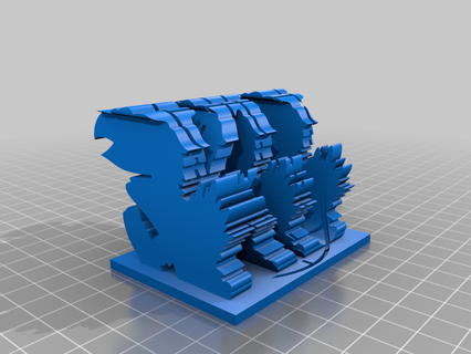 ku jayhawk segni loghi 3d print model - Mito3D