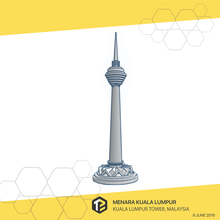 kuala lumpur tower art architecture building craft replica landmark collection 3d print model - Mito3D