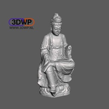 kuan-yin, la diosa de misericordia escaneo 3d art 123d 123dcatch catch Escaneo antiguo bodhisattva el buda chino dios guanyin meshmixer escultura estatua las exploraciones réplicas 3d print model - Mito3D