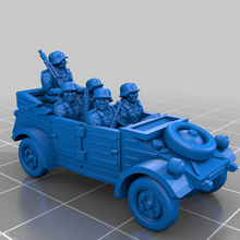 kubelwagen 15mm game german ww2 vehicles 3d print model - Mito3D