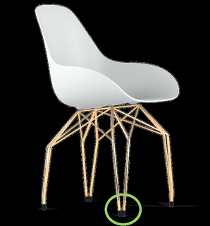 kubikoff diamond chair leg tips v9 3d print model - Mito3D