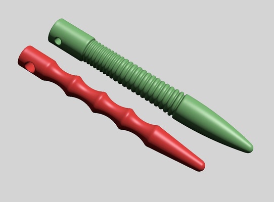 kubotan self defence 3d print model - Mito3D