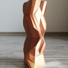 kubys design vase la maison moderne conception de homedesign lowpoly low poly 3d print model - Mito3D
