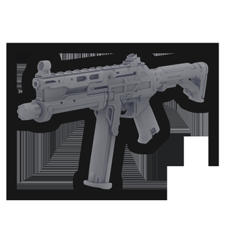 kuda submachine gun game callofduty call duty sub guns 3d print model - Mito3D