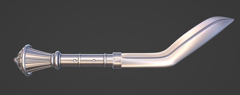 kukri dagger 3d print model - Mito3D