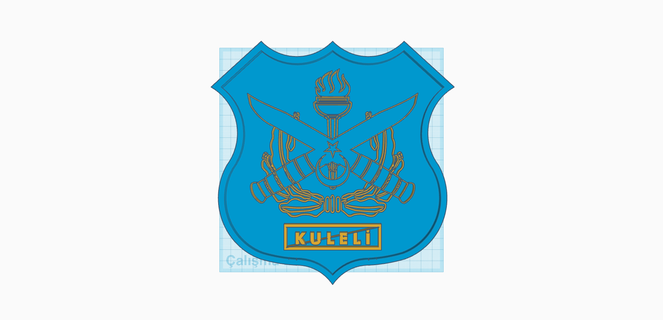 kuleli military high school logo Art asker lise sign 3d print model - Mito3D