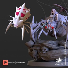 kumoko araña pequeña Arte anime niña hembra figura monstruo juguete 3d print model - Mito3D