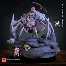 kumoko araña Arte anime niña hembra figura monstruo juguete 3d print model - Mito3D