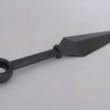 Kunai Naruto ninja Kostüm oyunu bıçak ağzı 3d print model - Mito3D