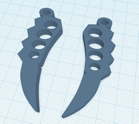 kunai de asuma sarutobi schlüsselbund llavero ninja auge 3d print model - Mito3D