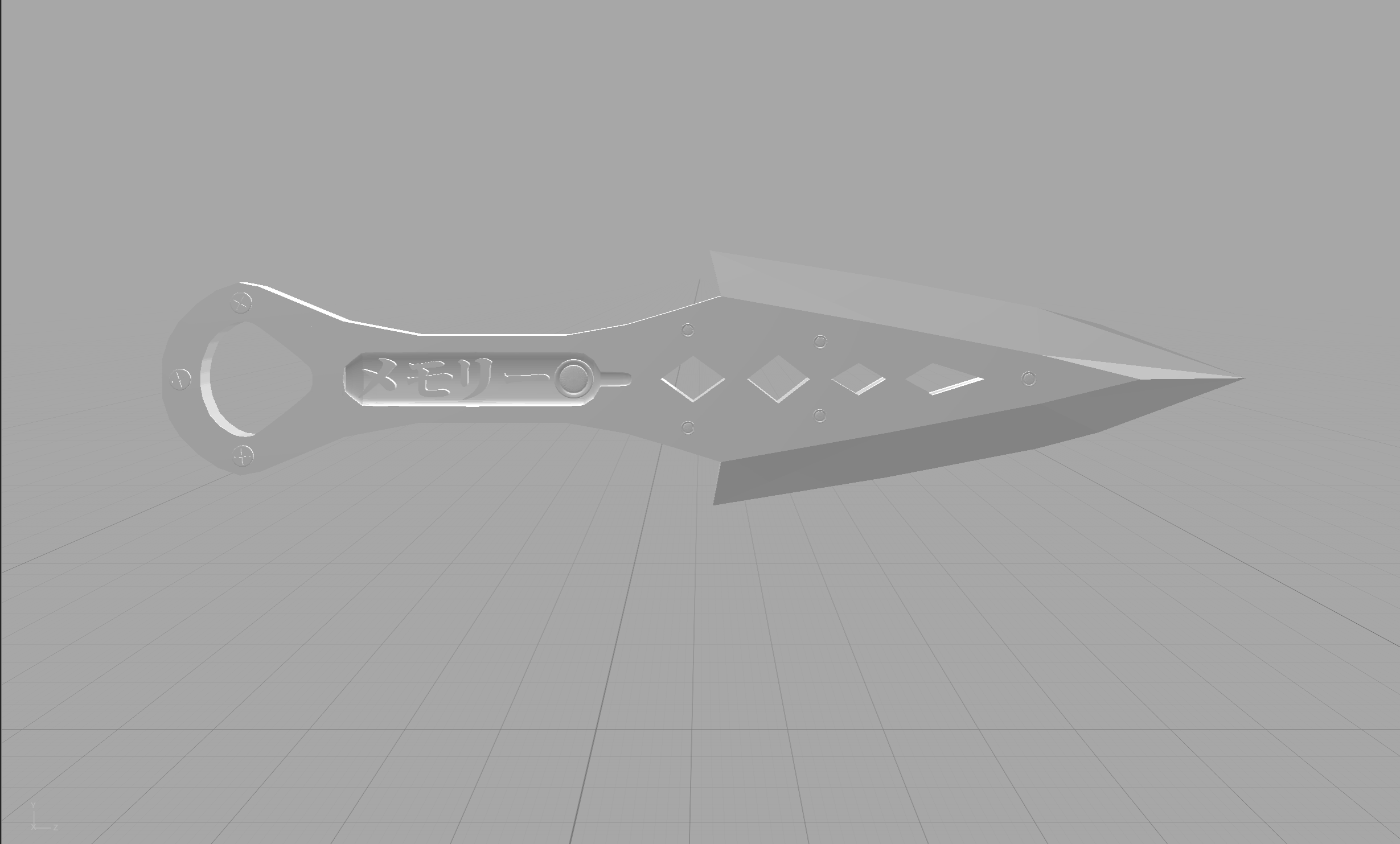 kunai espectro ápice legendas faca 3D print model - Mito3D