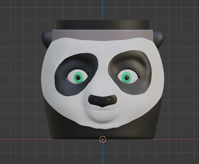 kung fu panda po jarra compañero 3d print model - Mito3D