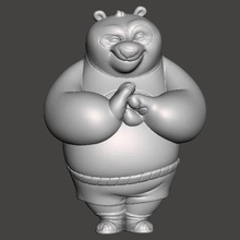 kung fu panda po vintage figura modelo brinquedo crianças 3d print model - Mito3D