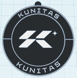 kunitas fc keychain kings league key rings keychains queen suarezonline escucos posters 3d print model - Mito3D