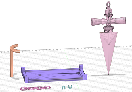 kurapika dagger kurapika-daga-stanteria 3d print model - Mito3D