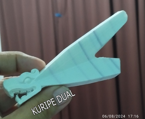 cachorro dual quetzalcoatl rap nasal rapé 3d print model - Mito3D