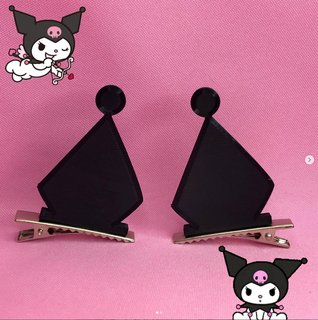 kuromi broches brooches melody 3d print model - Mito3D