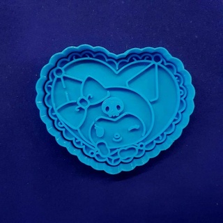 kuromi cookie cutter heart 3d print model - Mito3D